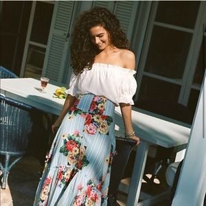 Anthropologie Maeve Claudette Midi Skirt NWOT